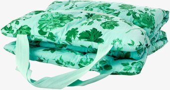Strandbädd Green Rose Print från Rice med grönt blommönster