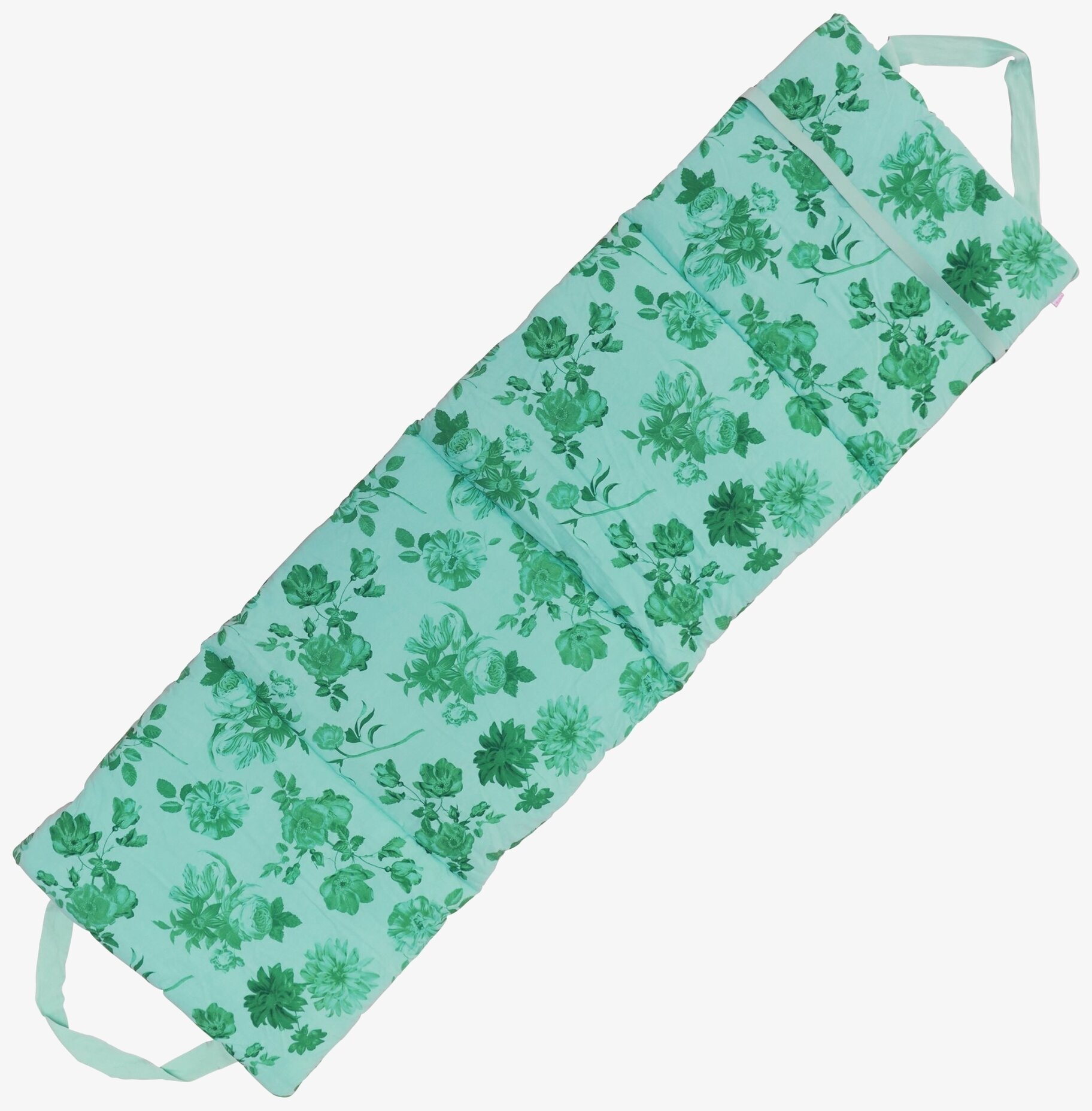 Strandbädd Green Rose Print från Rice med gröna rosor