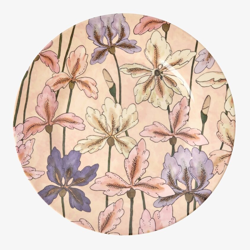 Assiett Iris Print från Rice med färgstarkt blommönster