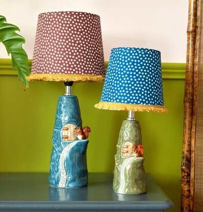 Bordslampa Ekorre Large Small Lampor Rice Taklampor Golvlampor Bordslampor LED-lampor Ledlampor Fönsterlampor Ljusslingor för dekoration