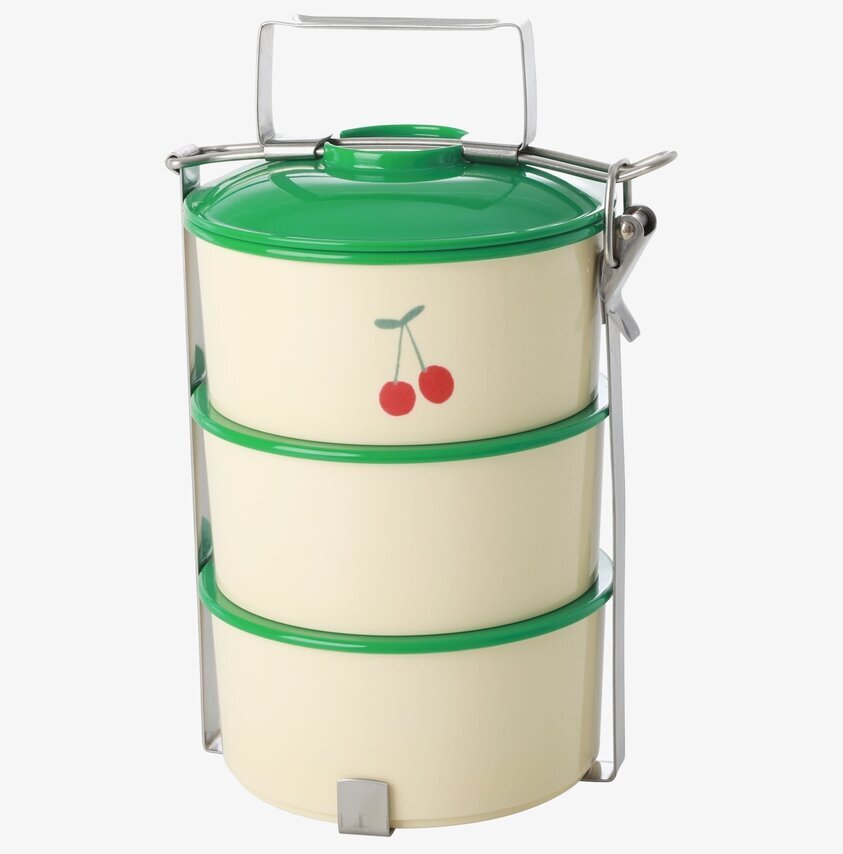Lunchbox XL Cherry Print från Rice med körsbärsmotiv