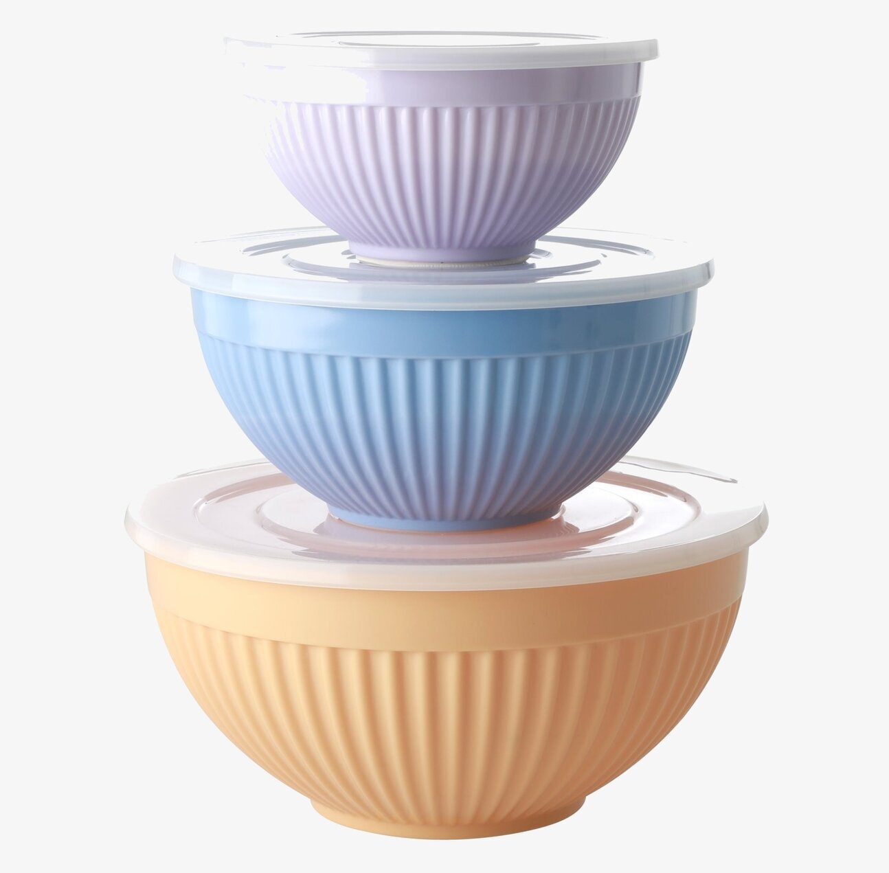 Skålar Melamin 3-Pack från Rice i olika färger och storlekar