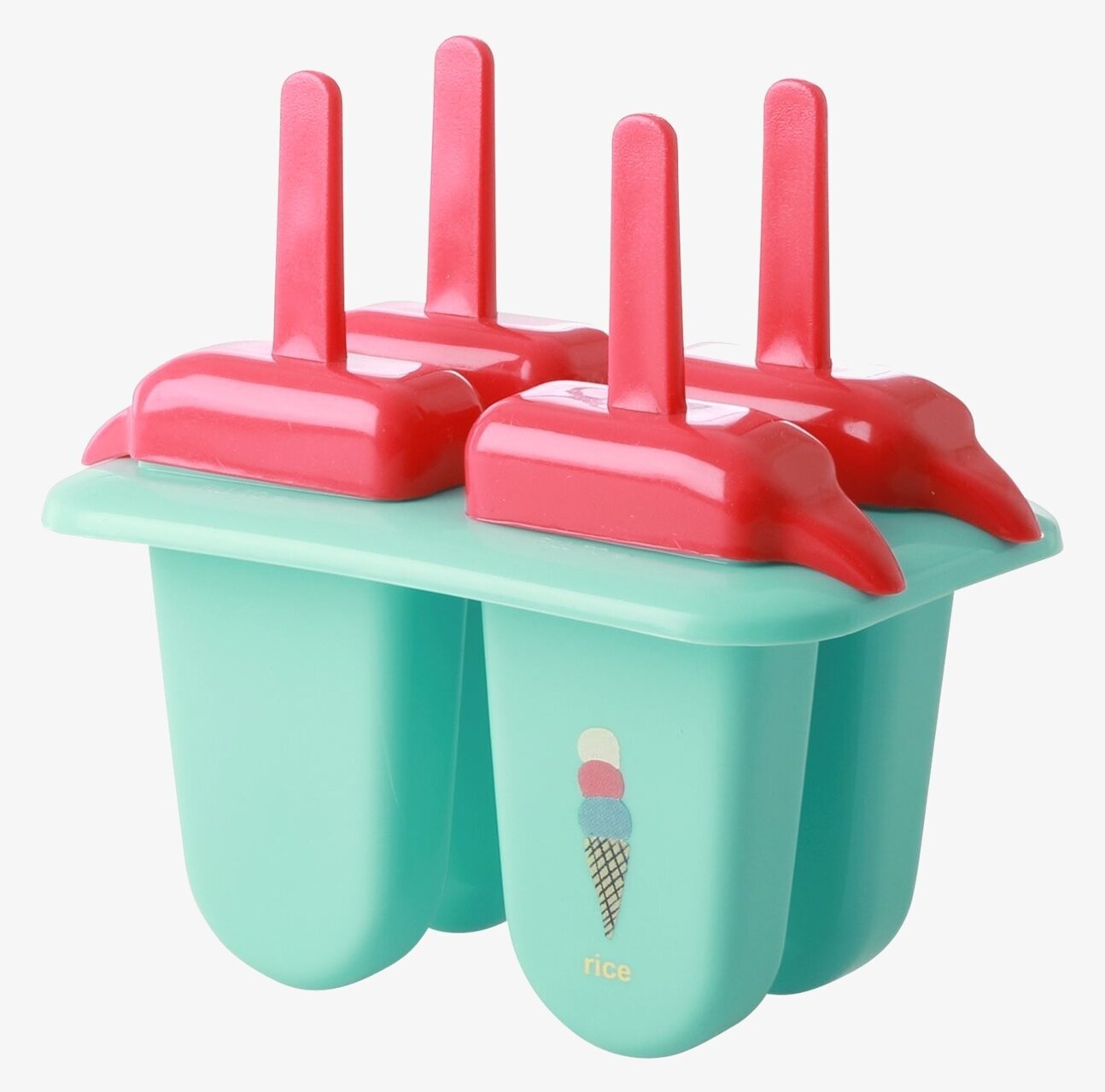 Glassform från Rice med plats för fyra färgglada isglassar