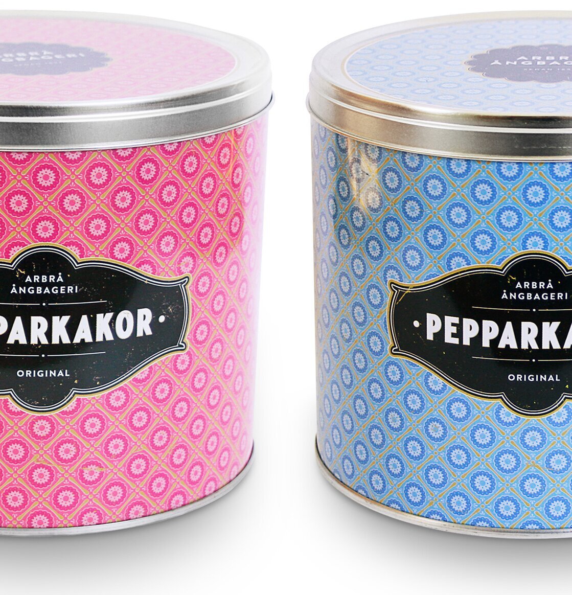 Pepparkakor Mini Rosa från Arbrå Ångbageri i rosa burk