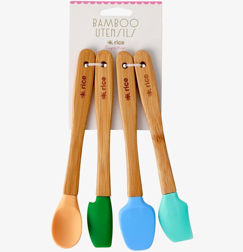 Köksredskap Silikon från Rice med färgglada silikonhuvuden