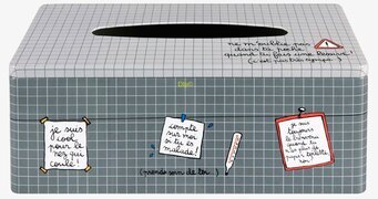 Ansiktsservetter i avlång box från Annat med lekfull design