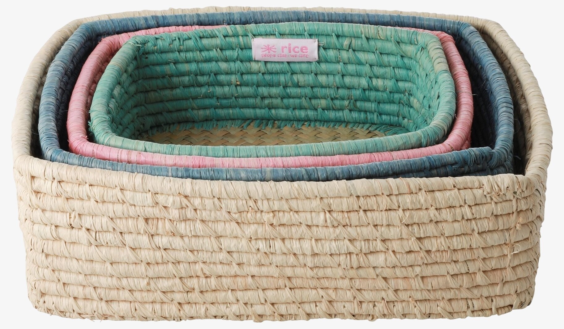 Brödkorgar/Förvaringskorgar Set om 4 från Rice i olika färger