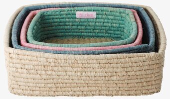 Brödkorgar/Förvaringskorgar Set om 4 från Rice i olika färger