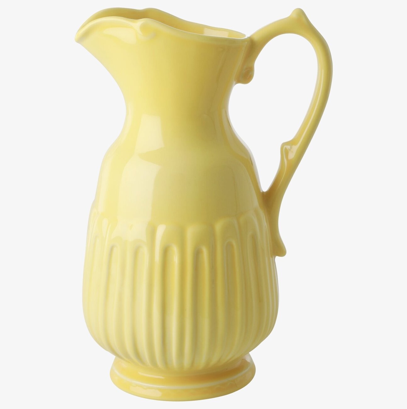 Kanna Keramik Bright Yellow Large från Rice i klar gul färg