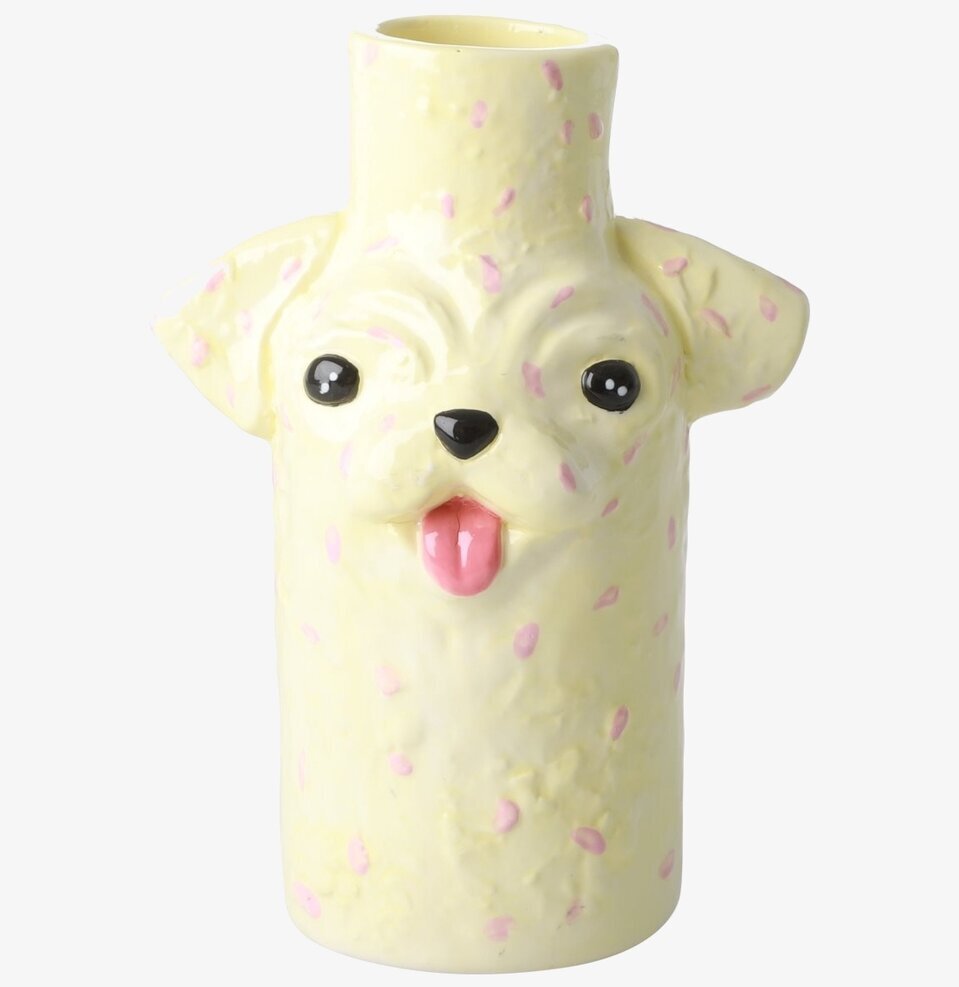 Vas Scusi Dog Shape Small från Rice med lekfull hunddesign