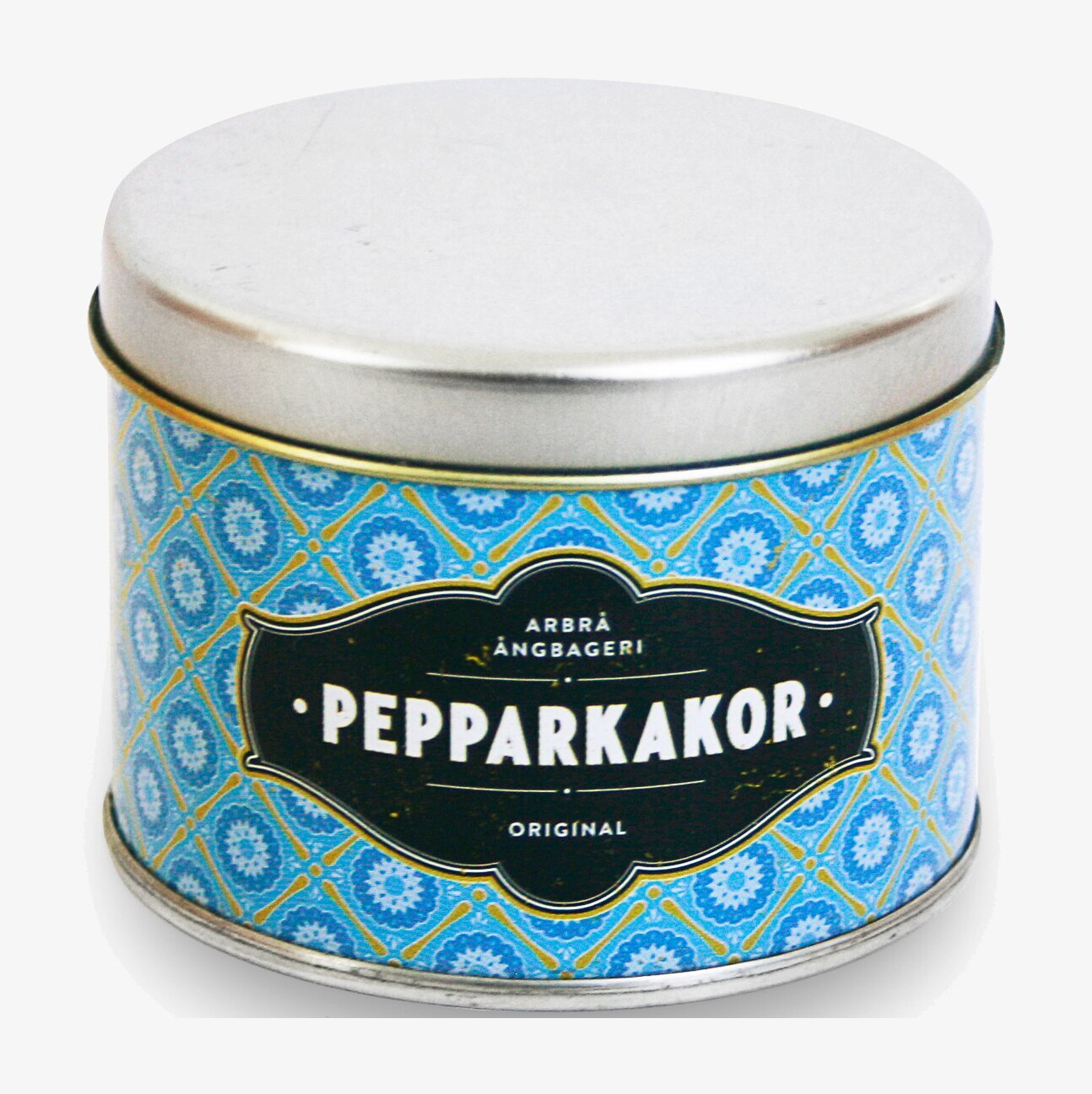 Pepparkakor Mini Blå från Arbrå Ångbageri i metallburk