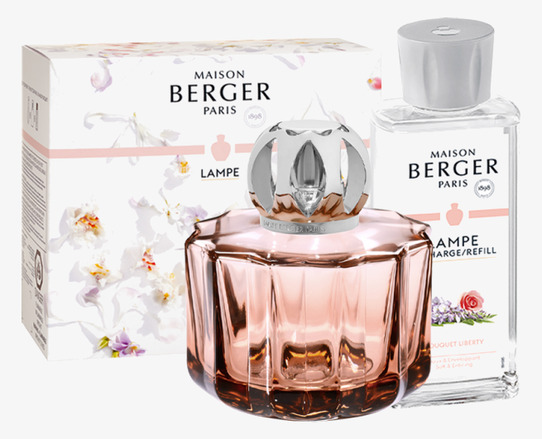Doftlampa Giftbox Poesy från Maison Berger Paris i rosa glas