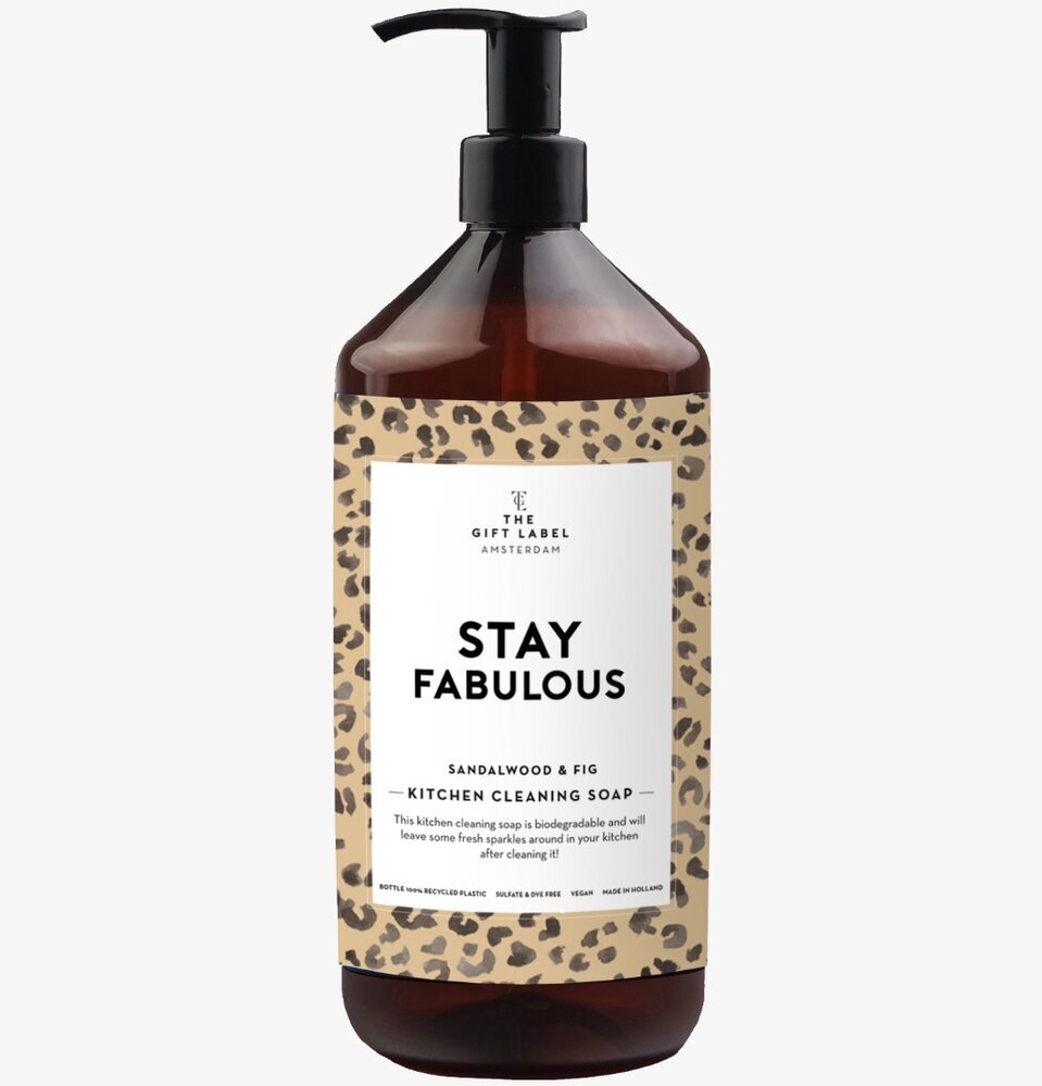 Diskmedel - Stay Fabulous från The Gift Label med pump