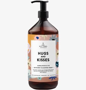 Diskmedel - Hugs & Kisses från The Gift Label i brun flaska