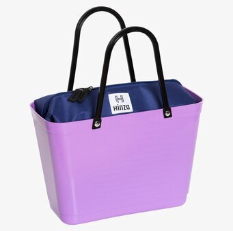 Hinza Multi-Handväska Liten i lavendel med svart handtag