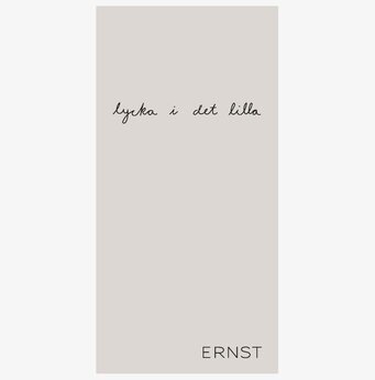 Servetter Lycka - Natur/Svart från Ernst i minimalistisk stil