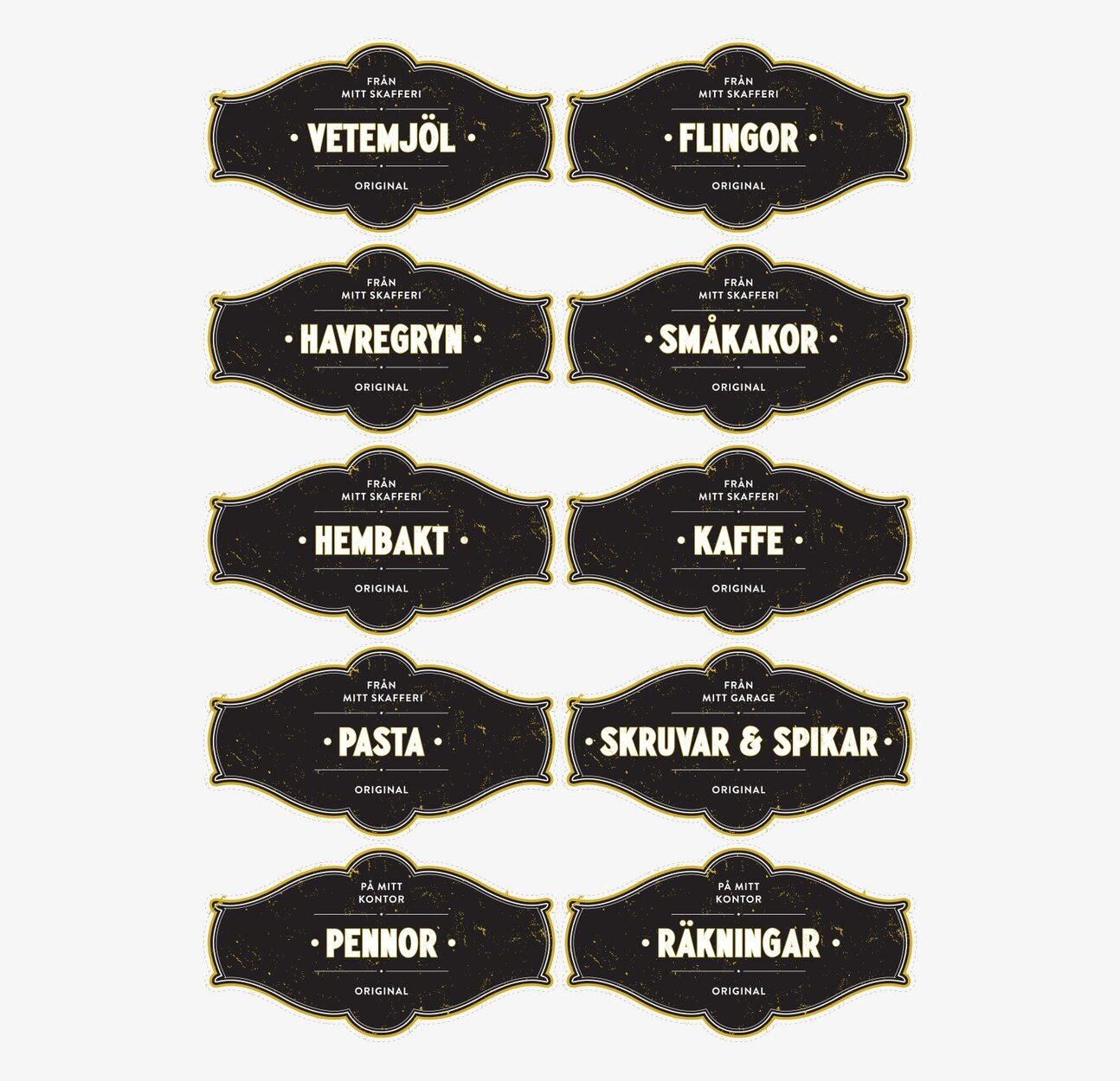 Småkakor Lila etikett från Arbrå Ångbageri på vit bakgrund