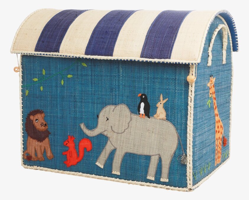 Förvaringskorg Animal Theme L från Rice med djurmotiv
