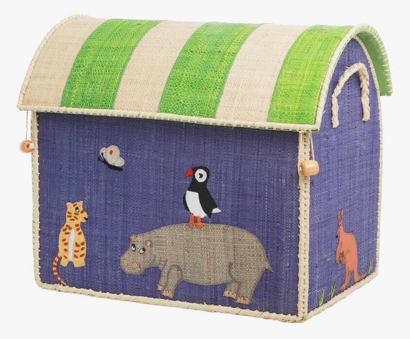 Förvaringskorg Animal Theme S från Rice med djurmotiv