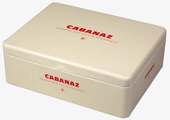 Tebox vanilj från Cabanaz, stilren och praktisk teförvaring