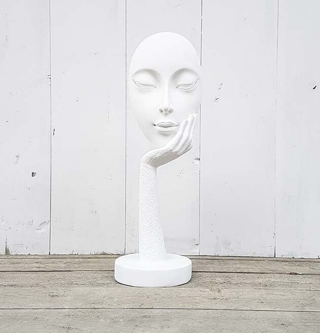 Figurin - Mask Vit från Multi Agentur på vit bas