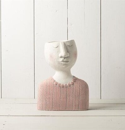 Blomkruka Ansikte Rosa från Multi Agentur i keramik