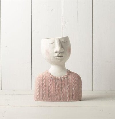 Blomkruka Ansikte Rosa från Multi Agentur i keramik