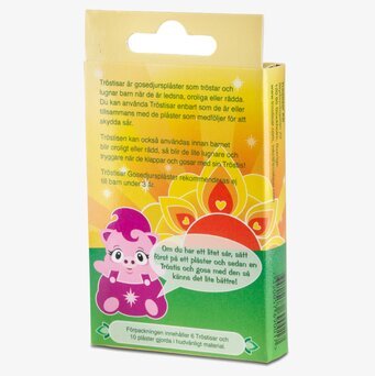 Förpackning av Tröstisar Gosedjursplåster från Tröstisar