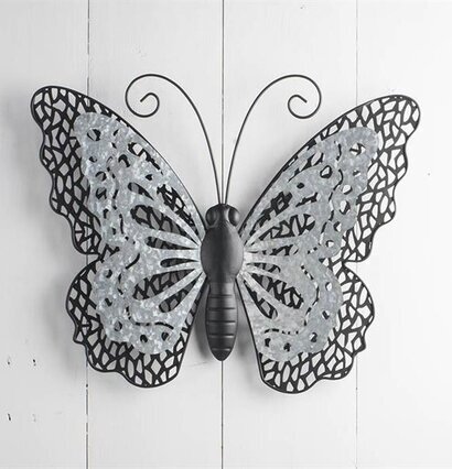 Fjärilsdekoration Vägg Svart/Zink från Multi Agentur