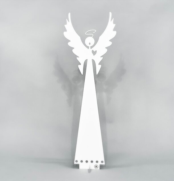 #ÄlskaPlåt Ängel Hope Liten från Älskaplåt, vit plåtängel