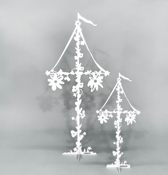 #ÄlskaPlåt Midsommarstång Vit Stor från Älskaplåt i fokus