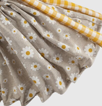 Bordslampa Margarita från Skitso med prästkrage-mönster