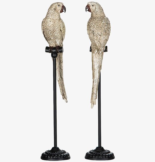 Papegoja Stativ Champagne från A Lot Decoration i ett rum