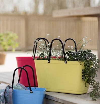 Väska Liten Hinza Ljusblå - Green Plastic Citrongul Väskor