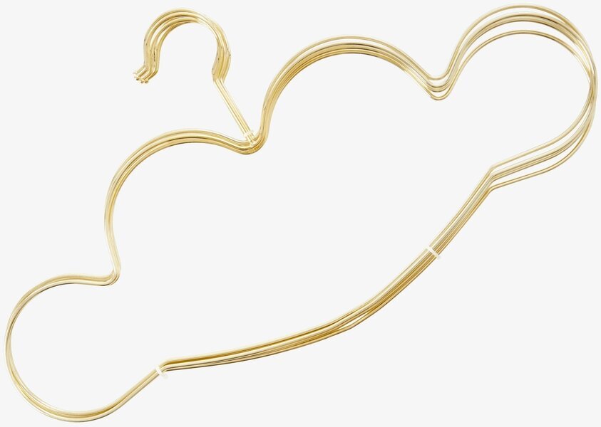 Klädgalgar Cloud Gold från Rice med elegant guldfinish