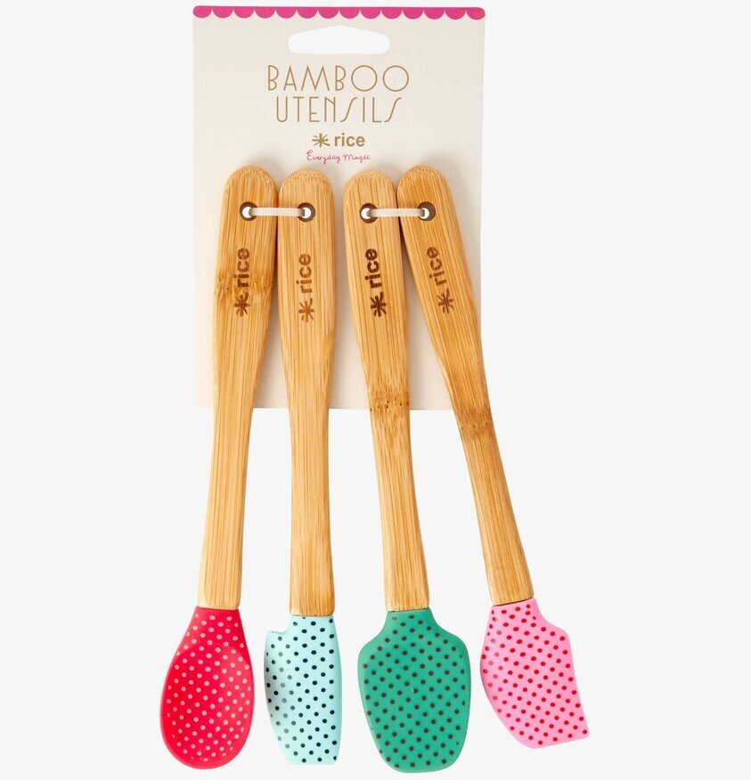 Köksredskap Silikon från Rice med färgglada silikonhuvuden