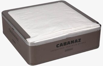 Servettställ kvadrat stålgrå från Cabanaz med modern design
