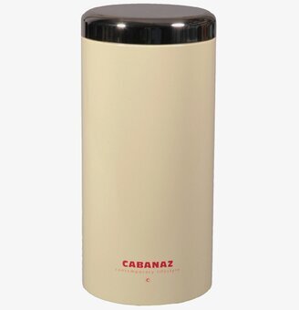 Förvaringsburk L vanilj från Cabanaz med mörkt lock