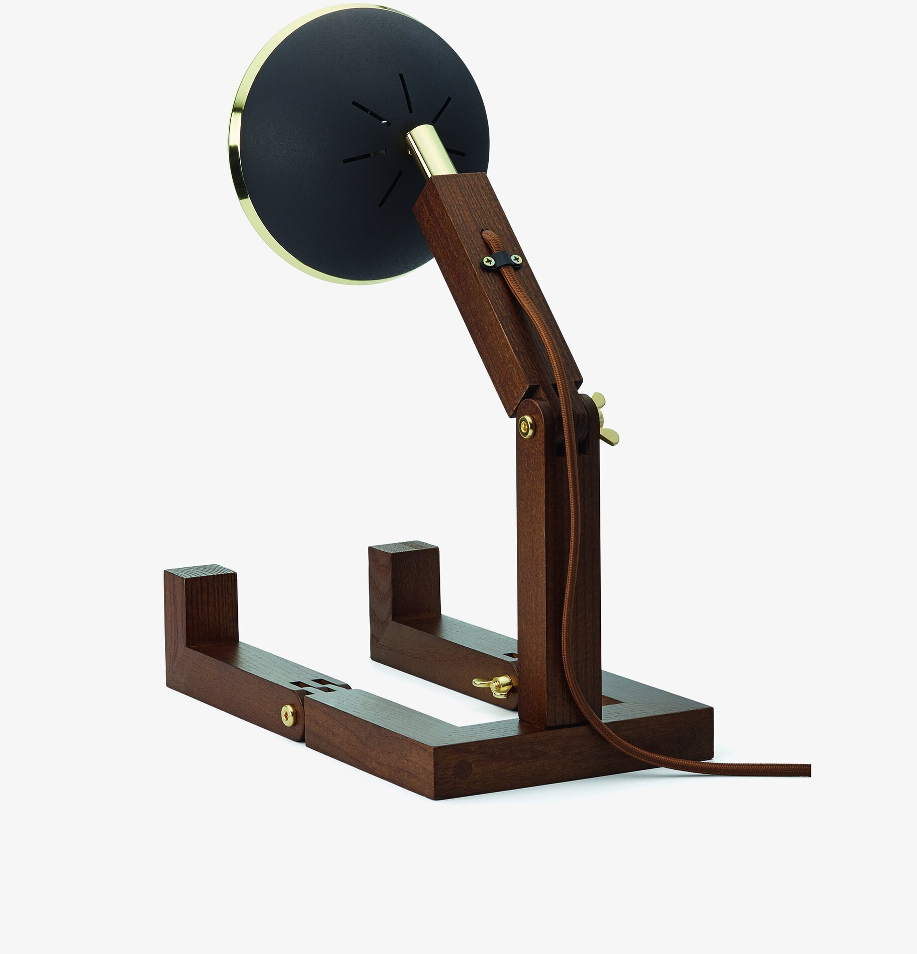 Mr Wattson Bordslampa Mässing/Matt Svart från Piffany Copenhagen