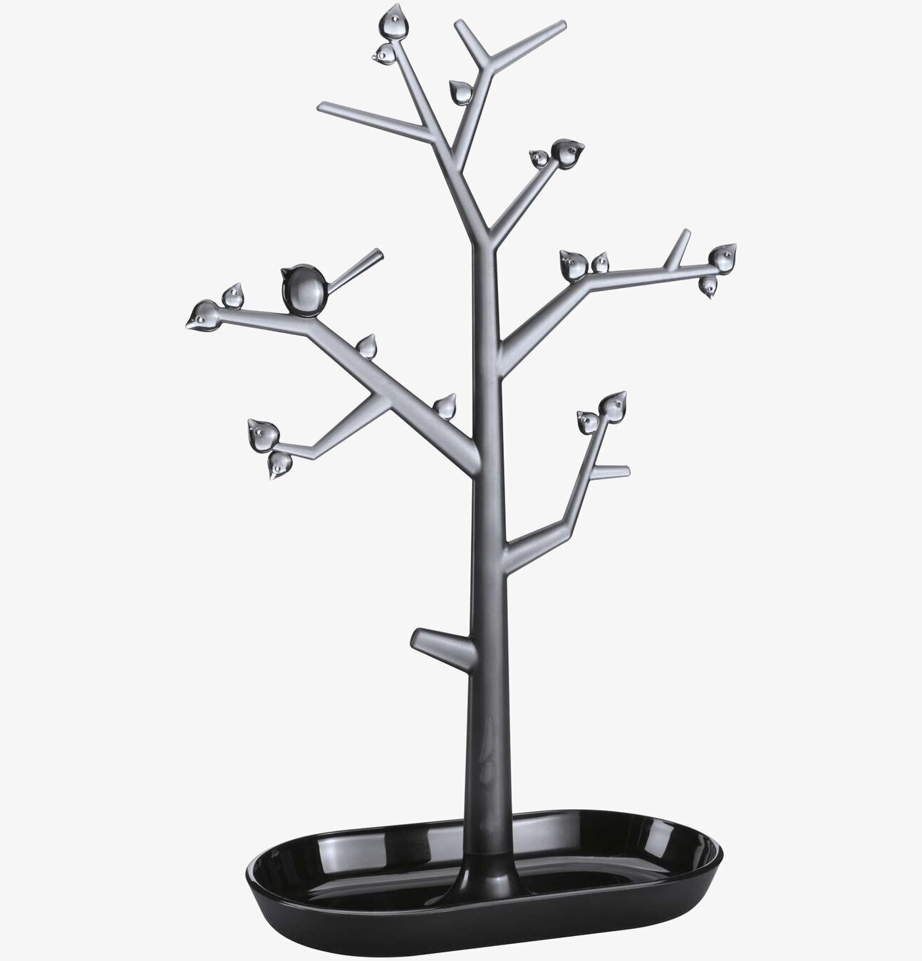 Smyckesträd Svart från Koziol med grenar och fågelknoppar