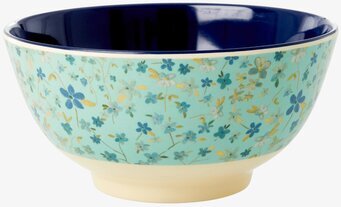 Skål Blue Floral Print från Rice med färgglatt blommönster
