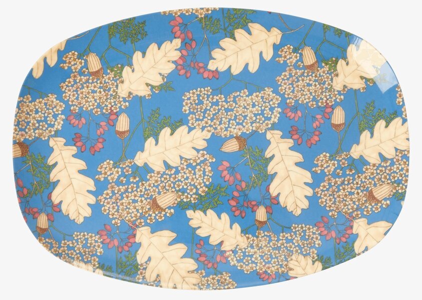 Tallrik Autumn & Acorn Print från Rice med höstmotiv