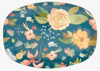 Tallrik Selma's Flower Print från Rice med blomsterdesign