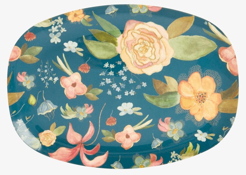 Tallrik Selma's Flower Print från Rice med blomsterdesign