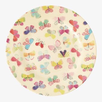Assiett Butterfly Print från Rice med färgglada fjärilar
