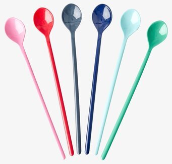 Långa skedar - I Believe In Red Lipstick från Rice