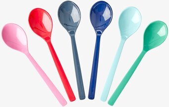 Korta Skedar - Believe In Red Lipstick från Rice, färgglada