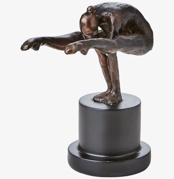 Staty Pose Brons/Svart från Affari föreställande en dansare