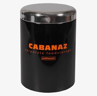 Förvaringsburk M svart från Cabanaz mot vit bakgrund