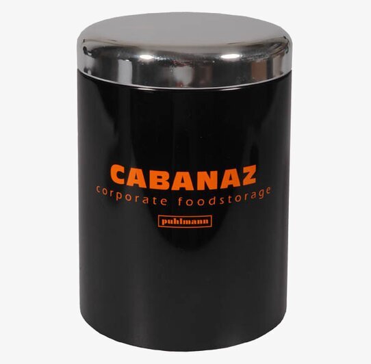 Förvaringsburk M svart från Cabanaz mot vit bakgrund